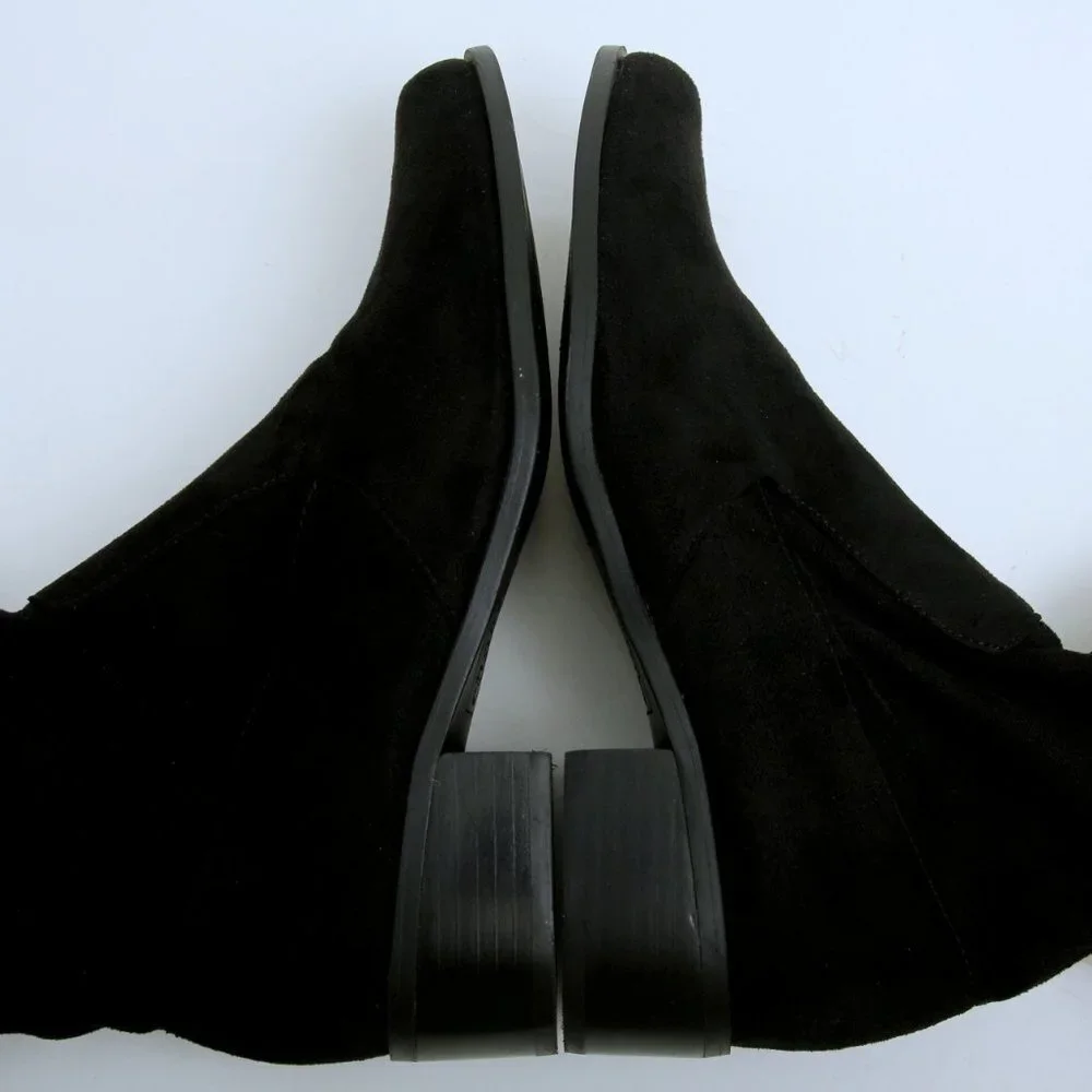 EUC Charles by Charles David Gammon Over The‎ Knee Boots Black Women Size 7.5